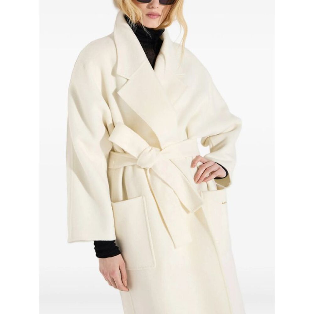 Elisabetta Franchi Neutrals Coats - Oversized Coats Women